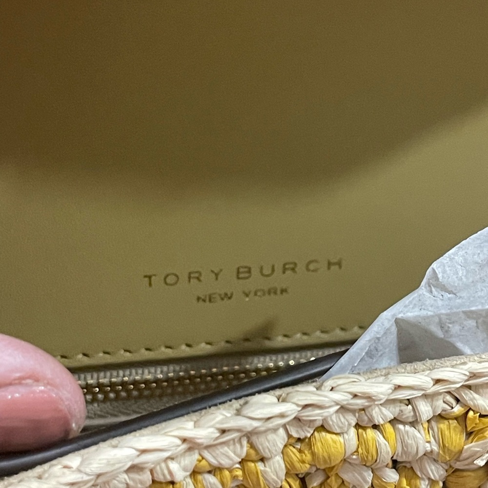 NWT Tory Burch Miller Raffia Flap Shoulder Bag - Picture 11 of 14